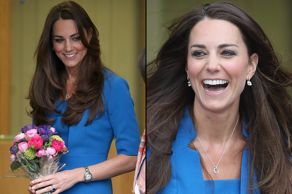 Kate Middleton Radiant in Royal Blue at School Opening | IBTimes UK