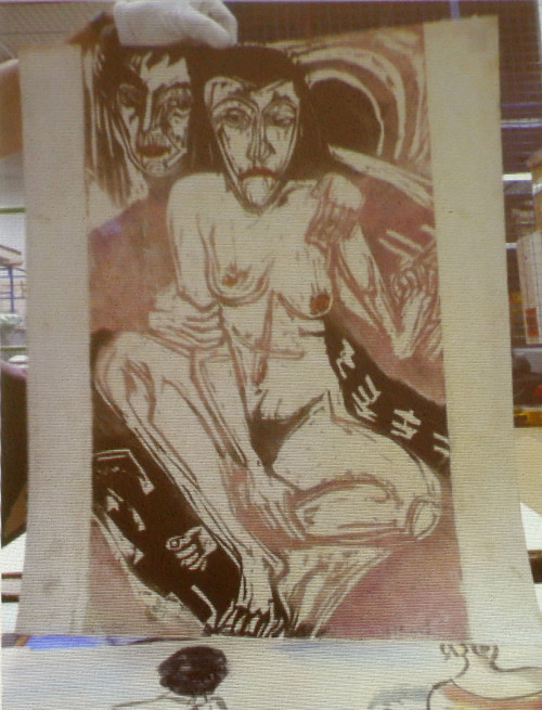 A formerly unknown picture by German artist Ernst Ludwig Kirchner entitled A formerly unknown picture by German artist Ernst Ludwig Kirchner entitled