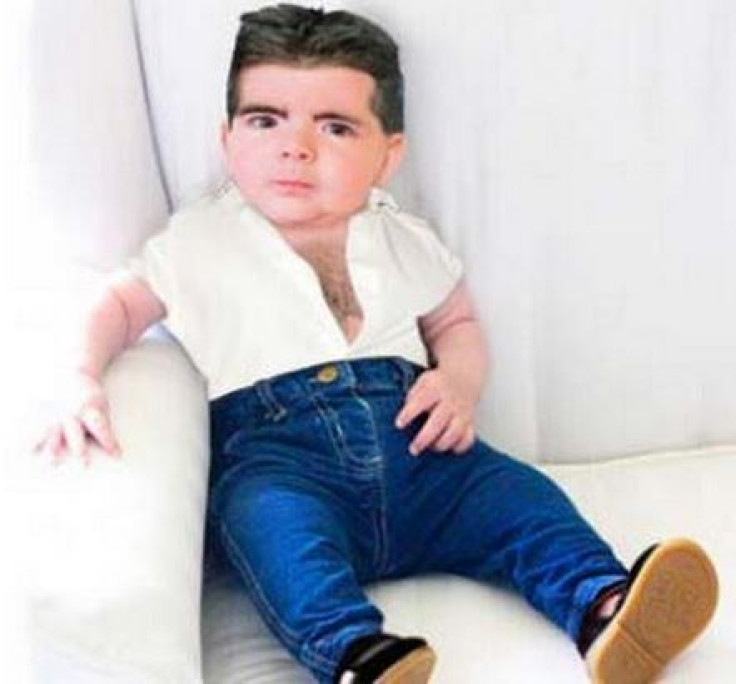 Simon Cowell baby's meme's hit Internet