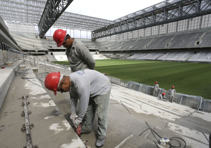 Work continues apace at Arena da Baixada to get it ready for the FIFA World Cup