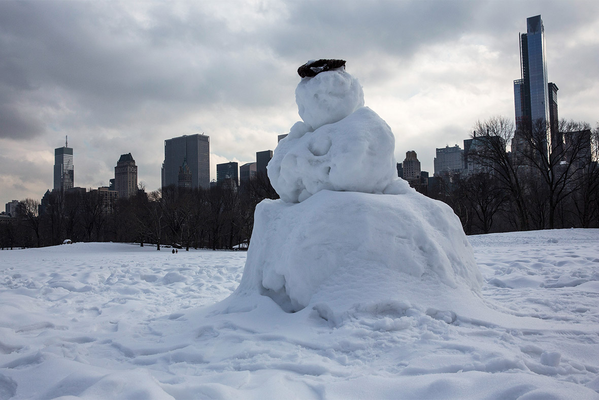 New York snowman