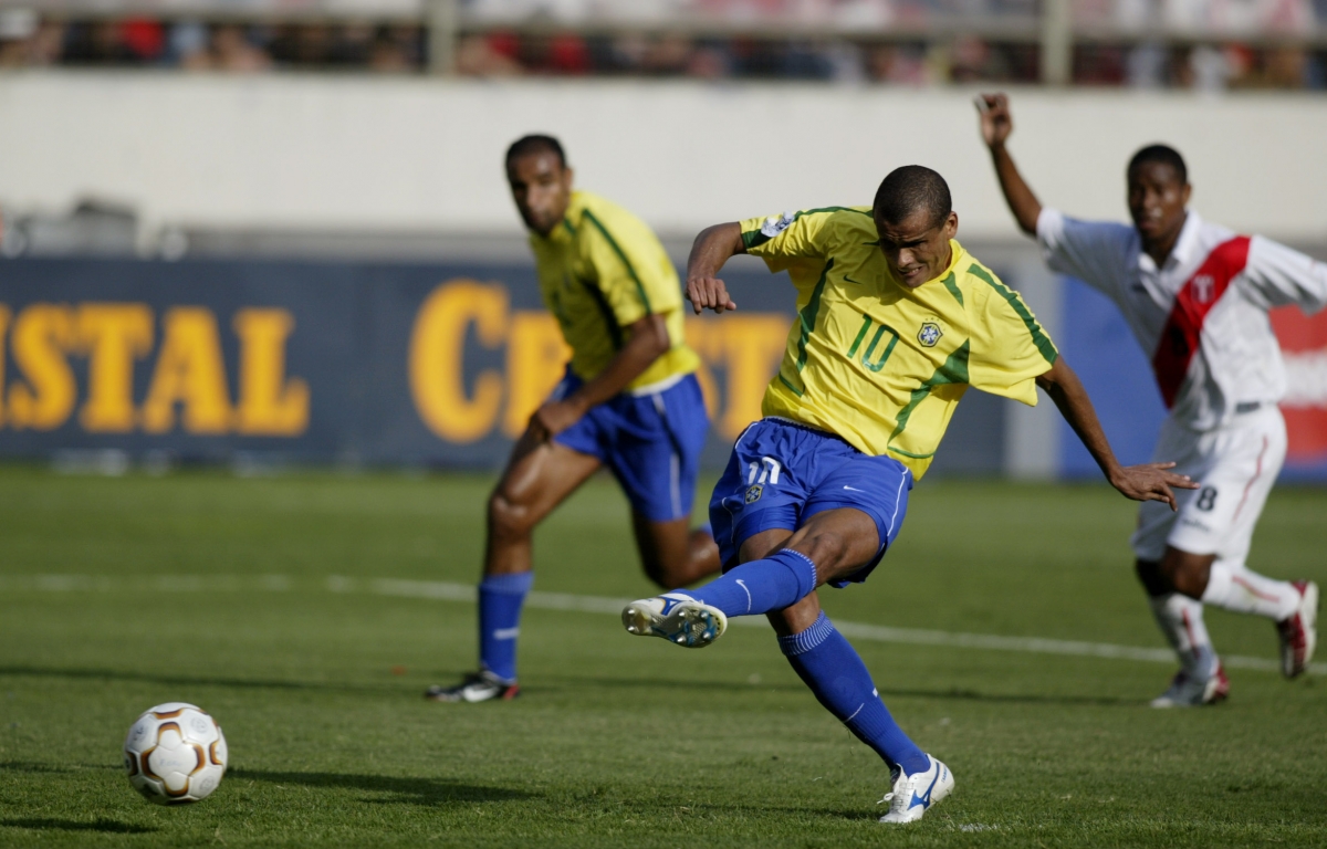 Brazil Legend Rivaldo Plays Alongside Son in Stadium Named After His Father