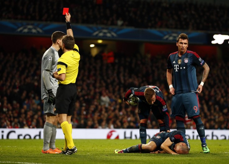 Arsenal red card penalty