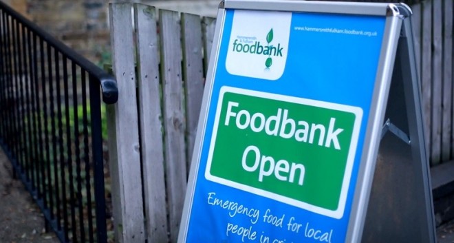 Food Bank Sign