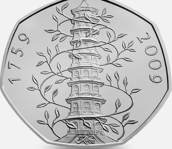50 pence coins to mark Kew Gardens 250th anniversary are selling for more than £100 online