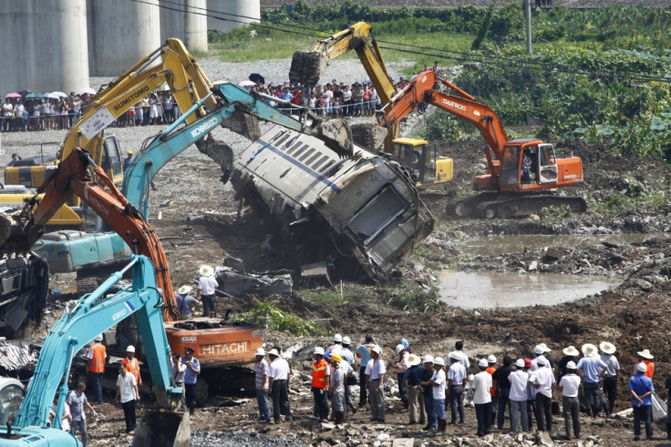 Aftermath Photos of China High-Speed Trains Collision