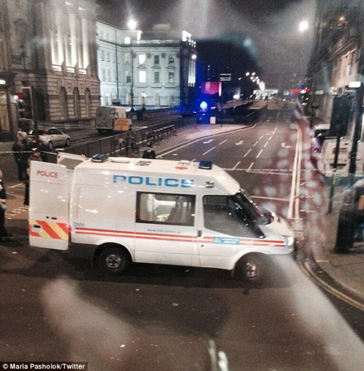 Police blocked London roads after investigating a drive-by shooting