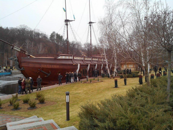 A pirate ship was one of the more surprising finds at ousted president Yanukovich's pleasure palace