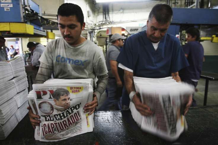 'El Chapo captured', reads the headline in the afternoon edition of Mexican daily AP.