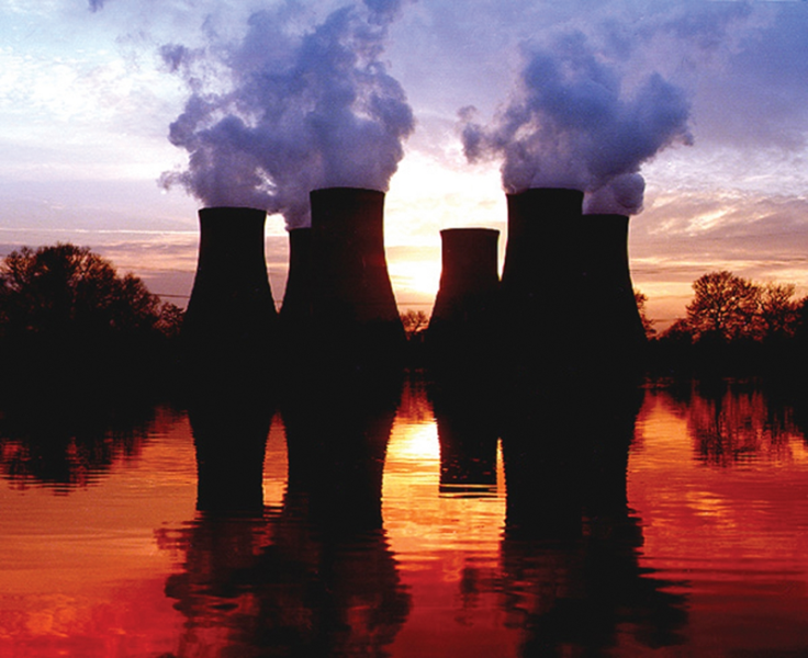LARGE PIC EU Investigates UK Government £75m Loan to Drax Group. Pic: Drax at sunset