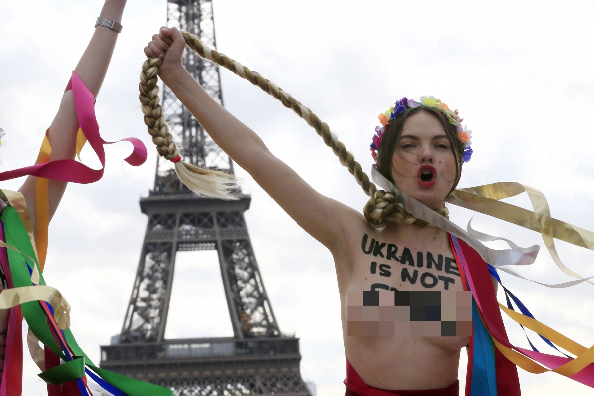 Femen topless protest