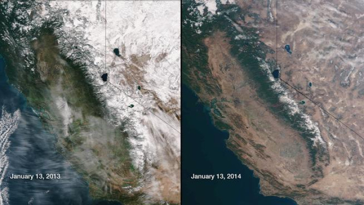 California drought from Space