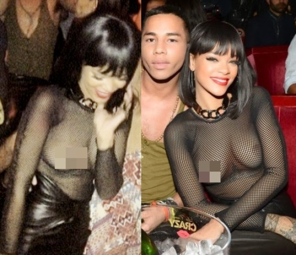 Nipples rihanna Rihanna proudly