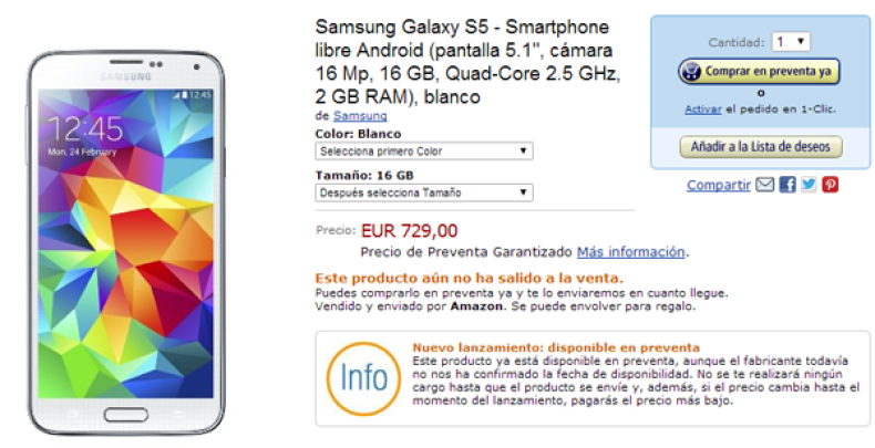 Galaxy S5 Pre-order Prices and Availability for UK and Europe Revealed