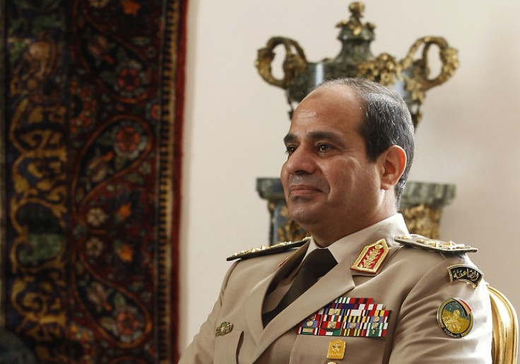 Egypt's army chief and defence minister General Abdel Fatah el-Sisi attended the televised press conference during which the alleged Aids cure was unveiled.