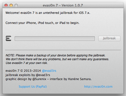 Evasi0n7 1.0.7 Released: How to Jailbreak iOS 7.0.6 Untethered with Fix for Cydia Package List Issue Evasi0n7 1.0.7 Released: How to Jailbreak iOS 7.0.6 Untethered with Fix for Cydia Package List Issue