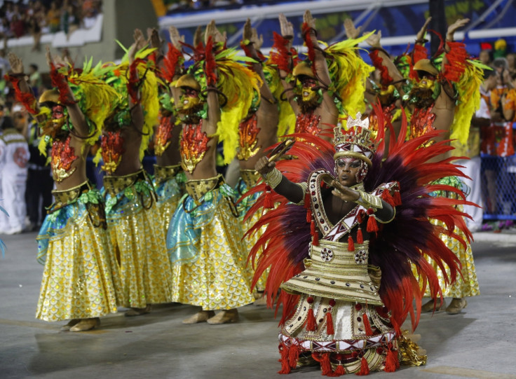 Revellers of the Salgueiro samba school participate in the annual Carnival parade in Rio de Janeiro's Sambadrome, March 3, 2014