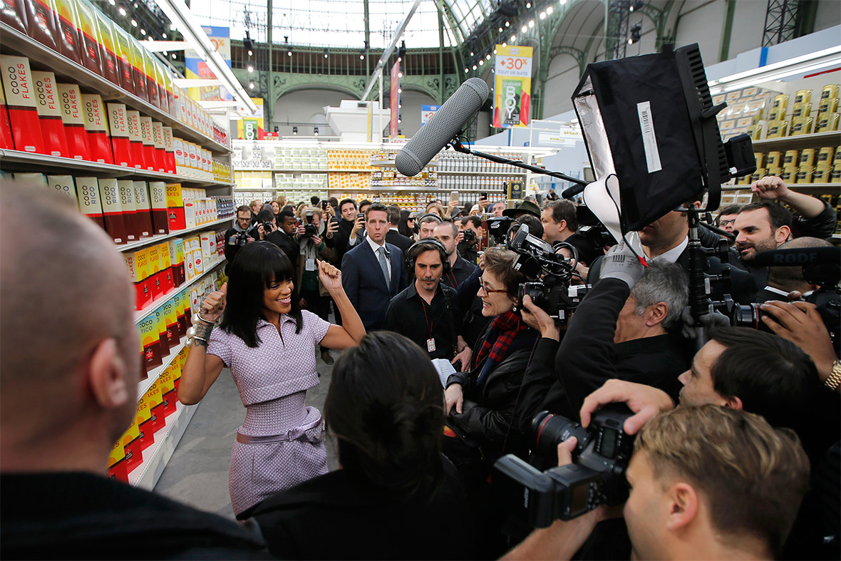 Rihanna, Keira Knightley, Cara Delevingne at Bizarre Chanel Supermarket  Fashion Show