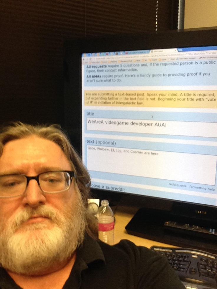 Gabe Newell Reddit Ama Selfie