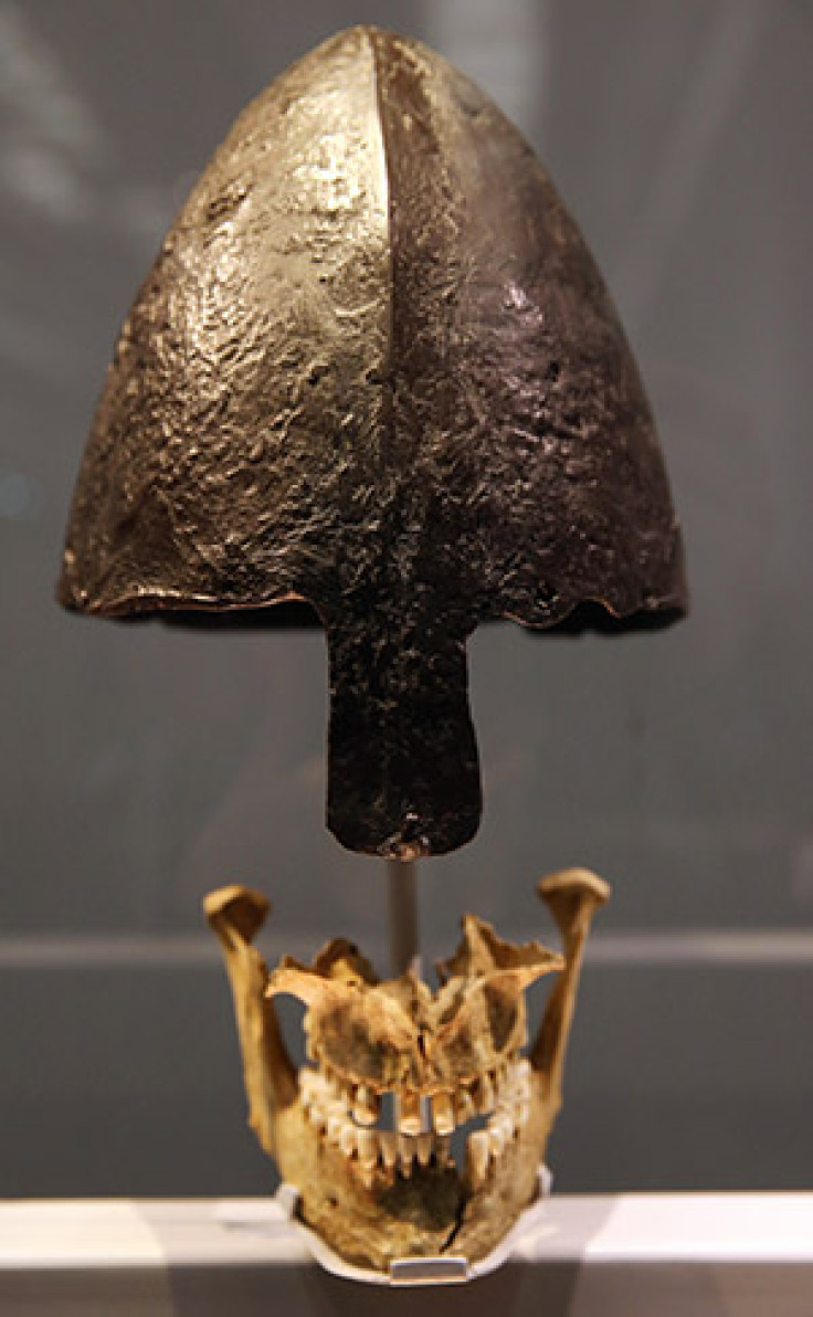Viking skull and helmet