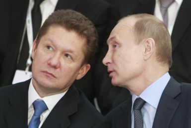 Alexey Miller and Vladimir Putin