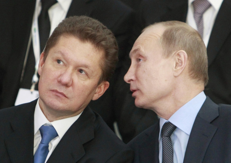 Alexey Miller and Vladimir Putin