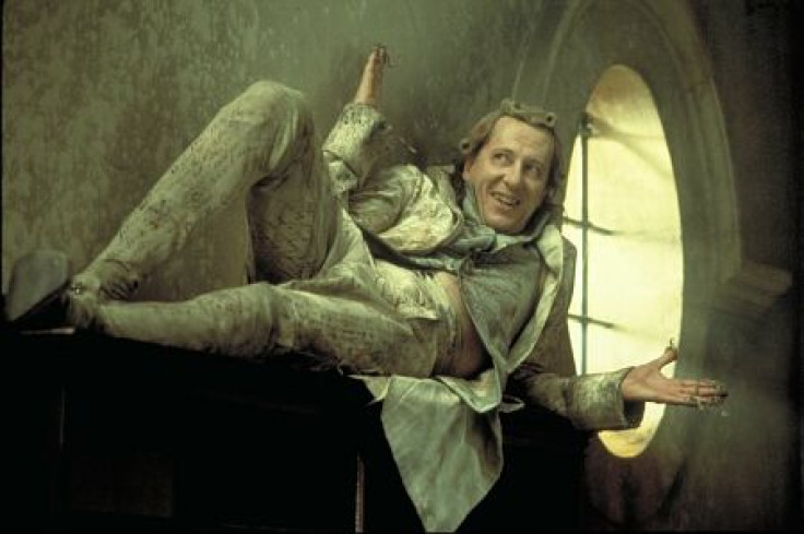 Actor Geoffrey Rush as the Marquis de Sade in the film Quills