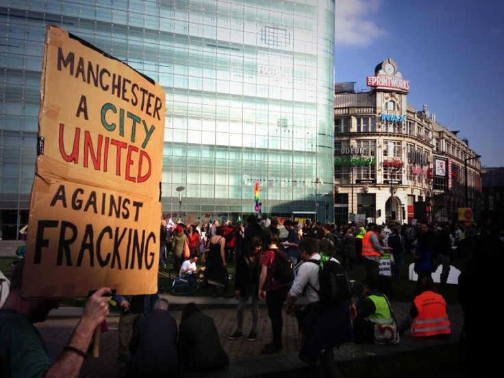 Manchester fracking protest