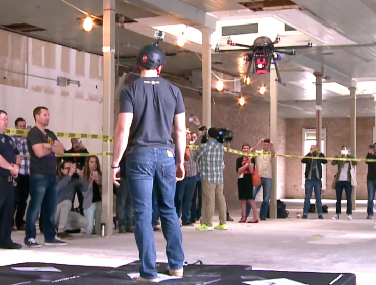 CUPID Flying Taser Drone Live Test - shocking an intern with 80,000 volts