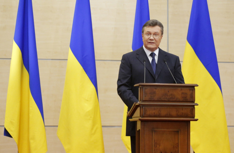 Ukraine Crisis President Viktor Yanukovich press conference