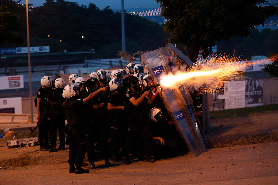 2013 tear gas night