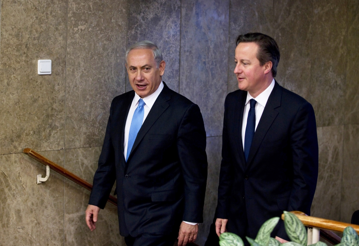 Cameron Abbas Netanyahu Israel Palestine Peace Deal Middle East