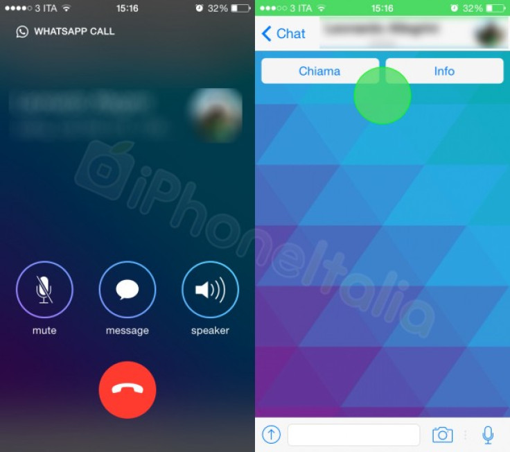 WhatsApp Voip Ios leaked images