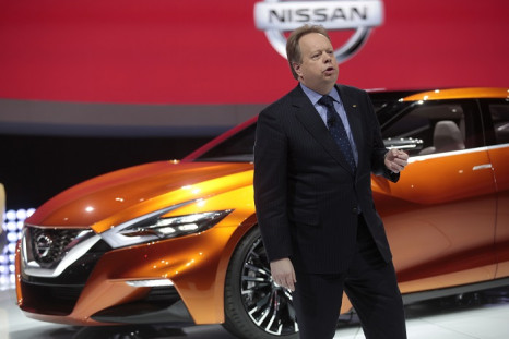 Nissan's executive vice-president and chief planning officer Andy Palmer unveils the new Nissan Sport Sedan Concept at the North American International Auto Show in Detroit, Michigan.