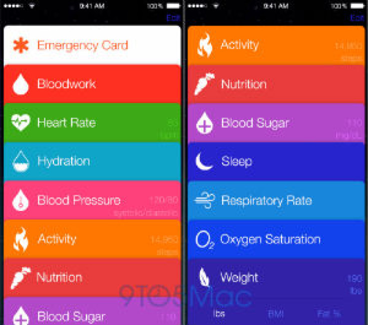 Healthbook App Screenshot - Blood pressure, heart rate, oxygen saturation