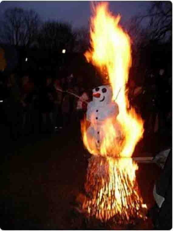 Spring Equinox Celebration What is Snowman Burning Day?