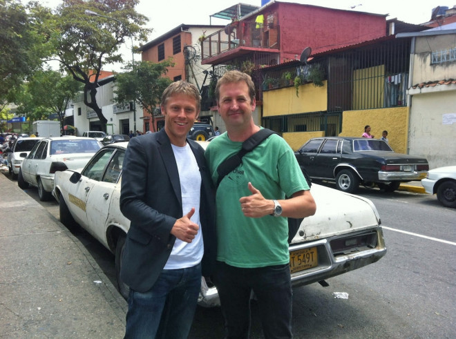 Gunnar Garfors and Adrian Butterworth set a Guinness World Record by travelling to five continents in a day Gunnar Garfors and Adrian Butterworth set a Guinness World Record by travelling to five continents in a day