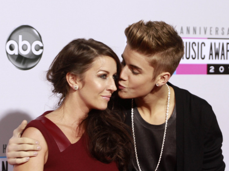 Justin Bieber with mother and former manager Pattie Mallette