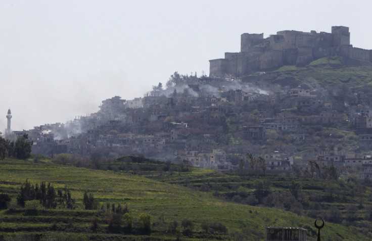 Pictures have emerged which appear to show the 12th century crusader castle Krak de Chevalier in Syria damaged by bombardments.  The Unesco World Heritage site near the Lebanese border was retaken by government troops after fierce fighting on Thursday, in