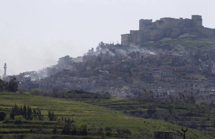 Pictures have emerged which appear to show the 12th century crusader castle Krak de Chevalier in Syria damaged by bombardments. The Unesco World Heritage site near the Lebanese border was retaken by government troops after fierce fighting on Thursday, in