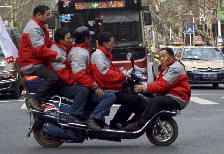 Men on scooter