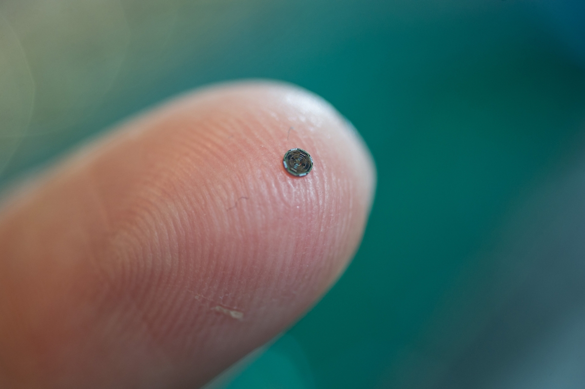 A tiny silicon chip camera device can travel through arteries and blood vessels and send pictures back
