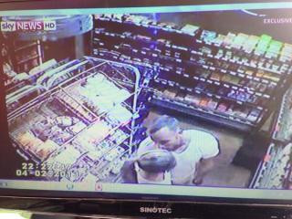 CCTV footage shown in court of Oscar Pistorius and Reeva Steenkamp kissing in a supermarket