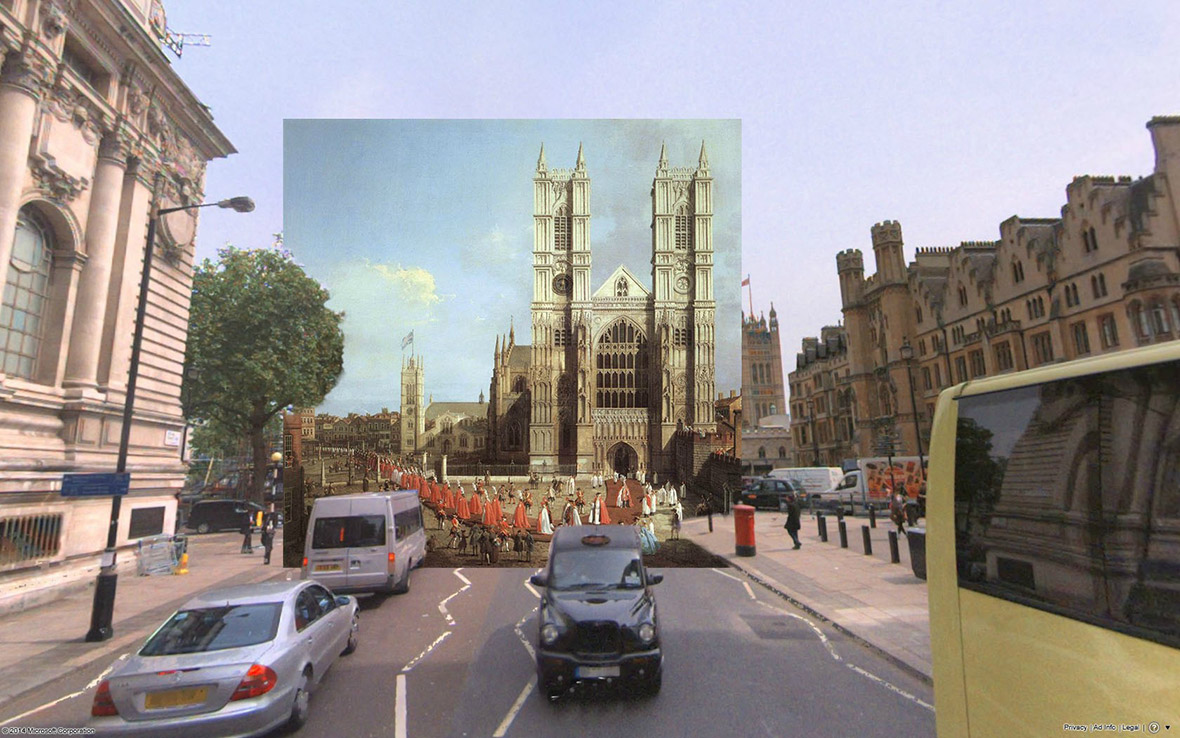 Westminster Abbey with a Procession of Knights of the Bath 1749 Canaletto