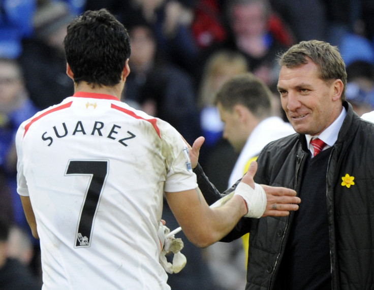 Luis Suarez and Brendan Rodgers