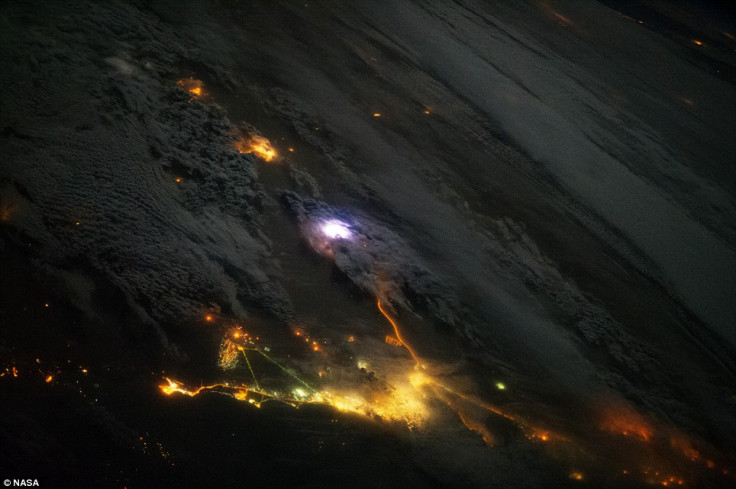 Lightning strike over Saudi Arabia