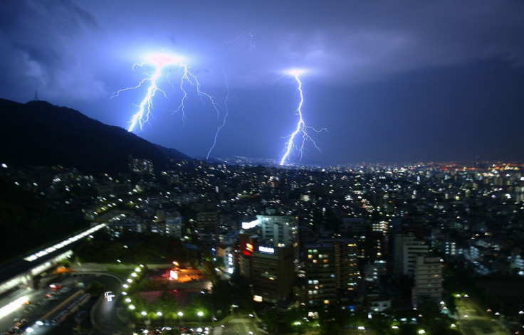 Lightning strike over Saudi Arabia