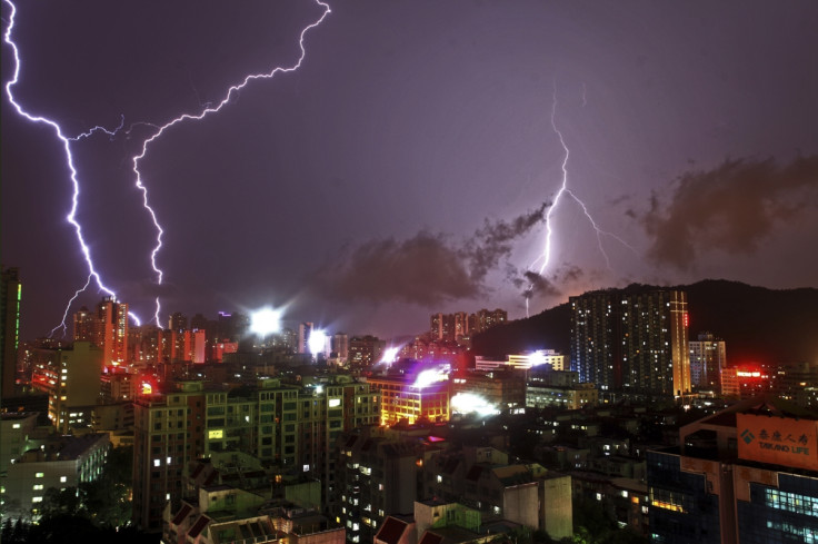 Lightning strike over Saudi Arabia