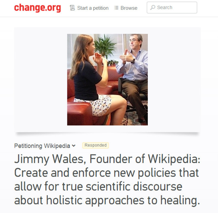 Holistic medicine practitioners want Wikipedia to change its rules on energy medicine