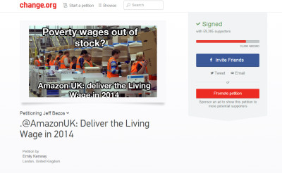 The Change.org petition to get Amazon to change workers' rights The Change.org petition to get Amazon to change workers' rights